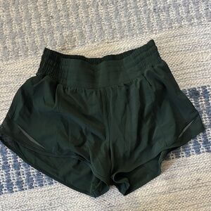 Lululemon Athletica Forest Green Athletic Shorts